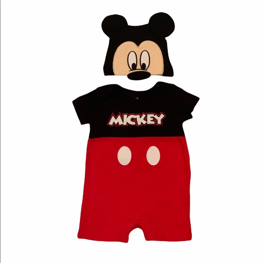 Mickey Mouse Romper Set EUC